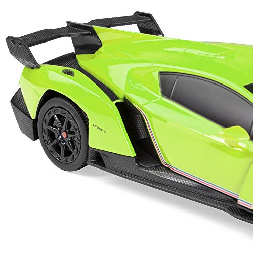 Best-Choice-Products-124-Officially-Licensed-RC-Lamborghini-Veneno-Sport-Racing-Car-w-27MHz-Remote-Control-Green
