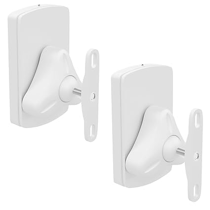 deleyCON 2X Universal Lautsprecher Wandhalterung Set Halterung Boxen Halter Schwenkbar + Neigbar bis 10Kg Deckenmontage + Wan