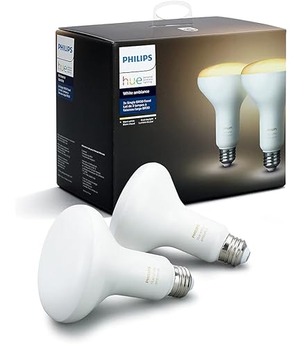 Philips Hue White Ambiance BR30 LED Smart Bulbs, Bluetooth