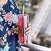 Cupture Skinny Straw Cups, 18 oz, Clear