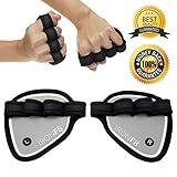 The Iron Weight Lifting Grip Pads - The Ultimate Weight Lifting Grips - #1 Alternative to Workout Gloves - Sweat-proof & Lightweight Weight Lifting Hand Grips