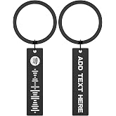 Skyeasure Custom Spotify Keychain, Personalized Matching Keychains for Couples- Couples Song Keychains Gifts for Men/Women
