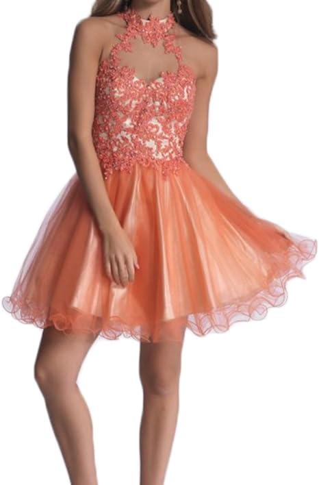 orange cocktail dresses