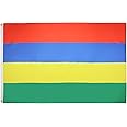 AZ FLAG - Mauritius Flag - 2x3 Ft - 100D Polyester Mauritian Banner with Two Metal Grommets - Fade Resistant - Vivid Colors - 2' x 3' Feet - 90x60 Cm