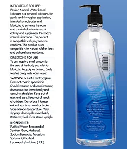PASSION LUBE Premium Water-Based Personal Lubricant. Sexual Lubricant for  Men, Women, and Solo Play. Long Lasting Water Based Sex Gel. Non Staining,  Non Scented, Non Sticky. Easy Clean Up. in Kenya |