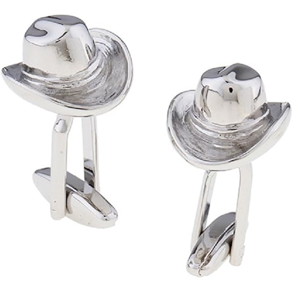 Cowboy Boot Stirrups Pair Cufflinks In A Presentation Gift