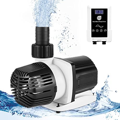 JEREPOND 24V DC Aquarium Water Pump – Submersible & Inline Return Pump With Controller – 30-300 Gallon, Fresh & Marine