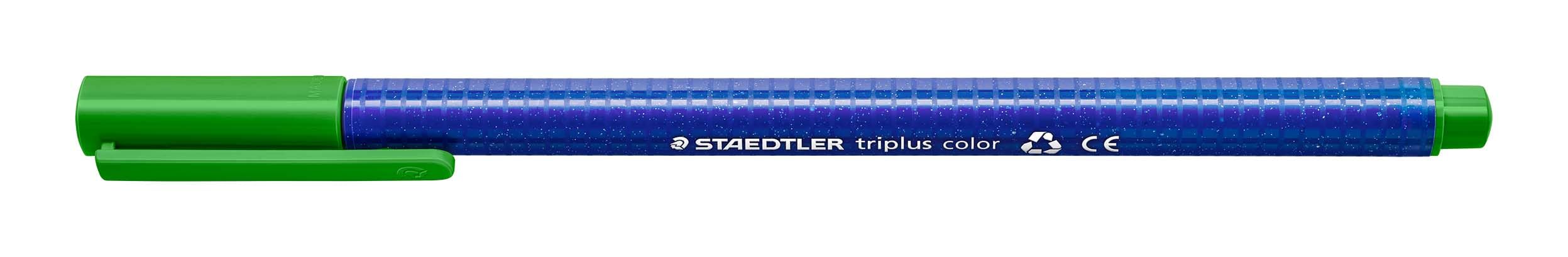 Staedtler 323 Triplus Colour Fibre-Tip Pens, 1.0 mm, Sap Green, Pack of 10