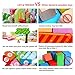 LEO & FRIENDS Dominoes Set for Kids-Wooden Building Blocks Preschool Educational Toys with Animal Shapes and Number/Letter Pattern