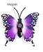 NewNewStar 12PCS 3D Purple Butterfly Wall Stickers New Home Art Decor Decoration Decals - DIY Removable 3D Vivid Special Man-made Lively Butterfly