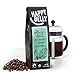 Amazon Brand - Happy Belly House Blend Organic Fairtrade Coffee, Medium Dark Roast, Whole Bean, 12 ounce