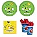 06 Angry Birds Party Supplies - 16 guests - cake plates, napkins, cups