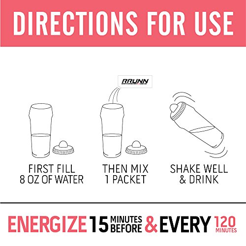 image for Unived RRUNN Pre Energy Sports Drink Mix, Instant & Sustained Energy, 