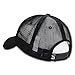 Rapid Dominance Soft Fit American Flag Embroidered Cotton Trucker Mesh Back Cap - Black