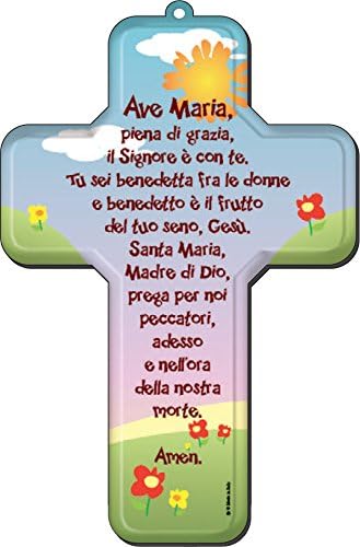 Wooden Handprinted Panel With Prayer For Child