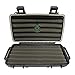 Cigar Caddy 3400 Matte Black Travel Cigar Humidor Case with Airtight Seal | Portable Humidor Box Cigar Travel Kit | Waterproof, Crush-Proof Cigar Holder with Humidifier Disc, Holds 5 Churchill Cigars
