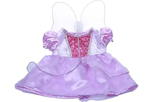 STUFFEMS TOY SHOP Purple Cinderella Dress w/Wings Outfit Fits Most 8"-10" Webkinz, Shining Star and 8"-10" Make Your Own Stuffed