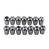 Spring Collet Set For CNC Workholding Engraving Machine And Milling Lathe Tool (ER20 14Pcs)