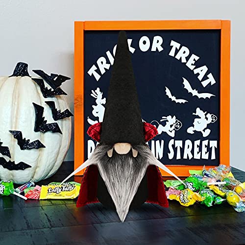 2 Pcs Halloween Witches Gnome Rudolph Dolls Halloween Plush Faceless Decorations for Kids Gift Halloween Party Home Table Decorations