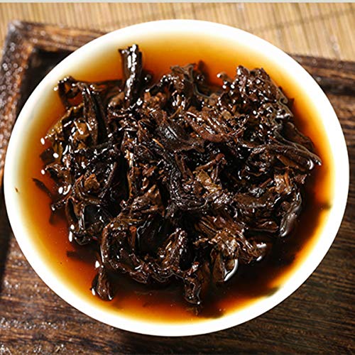 357g ï¼0.787LBï¼ Tag der Republik Yunnan Königlicher Pu'er-Tee Reifer Puer-Tee Schwarzer Tee Alter Pu-Erh-Tee Gekochter Tee Roter Tee Alte Bäume Chinesisches Grünes Essen Gesunder Tee Shu Cha – Bild 6