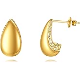 DOVRAN 14K Half Hoop Earrings for Women Real Yellow Gold Small Hoop Earrings Dainty Jewelry Birthday Gifts for Wife Mom