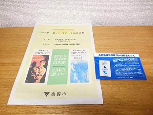 Zard 限定300個 駅メロ記念ピンズ 小田急線渋沢駅 Fizjolov Pl