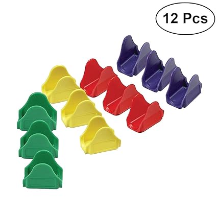 BESTONZON 12 Pcs Taco Holder Wave Shape Taco Stand Easy to Fill Taco Rack Mexican Food Taco Proper for Restaurant Cafe Snack Bar