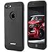 iPhone 7 Case,Veatool [Metal Series] One-Piece Matte Back and TPU Bumper Cushion Cover for iPhone 7(2017)(Black)