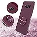 Henpone Case for Samsung Galaxy S21 Plus Case for Women Girl,Bling Diamond Ring Protective Case with Ring Kickstand for Samsung Galaxy S21 Plus 6.7'' 5G Fashion Purple