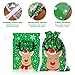 Tinksky Christmas Drawstring Gift Bags Set Assorted Styles Gift Drawstring Wrapping Xmas Goody Bags for Wrapping 30 Pack