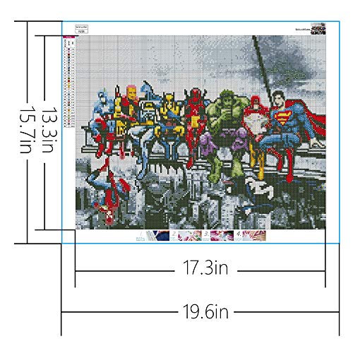 DIY 5D Diamond Painting Kits, Full Drill Square Diamond Pictures Arts Craft for Home Wall Decoration Gift(40x50CM)