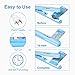 MaikcQ Food Bag Heat Sealer Handheld Mini Sealing Machine for Airtight Food Storage Smart Control Corrugated Suspension Heating Sheet Hand Pressure Sealing Machine with 43.3 inches Cable - Blue