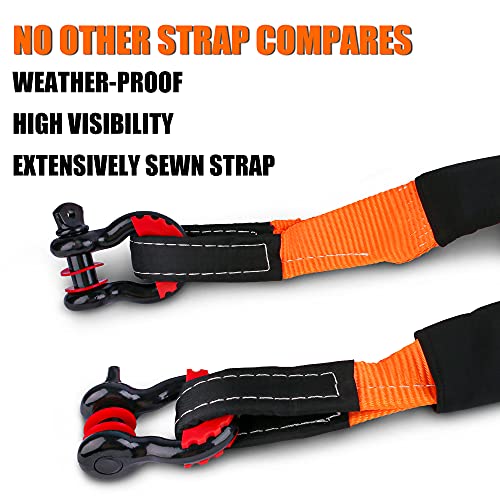 Tow Strap Recovery Strap Kit 3inches x 20 feet (25,000 pounds), 22
