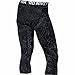 Nike Mens Pro Hypercool 3/4 Tights (Large, Steele Black/White)