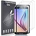 [3 Pack] L K Screen Protector for Samsung Galaxy S6, [Frame-Installation] Tempered-Glass 9H Hardness, Lifetime Replacement Warranty