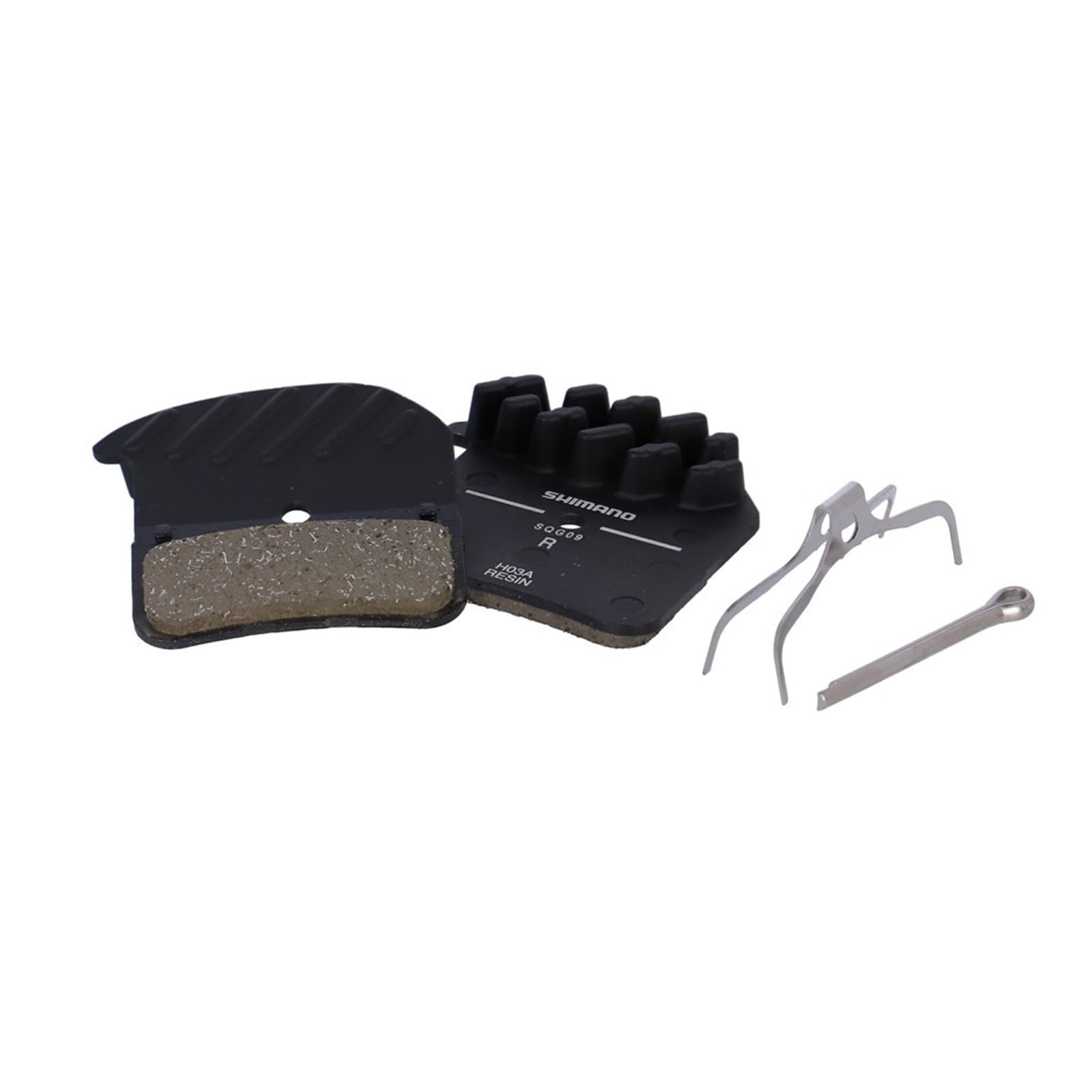 SHIMANO,One Size,Black,Y1XM98020 Spares H03A disc brake pads, alloy backed with cooling fins, resin