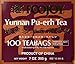 Foojoy Yunnan Bo Nay Tea, Yunnan Pu-erh Tea 100 Individually Wrapped Teabags