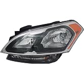 HEADLIGHTSDEPOT Halogen Headlight for Kia Soul 2012-2013, Driver KI2502152 | CAPA Certified, Includes Bulbs, Equipped With Auto ON/OFF Feature, Reflector Style