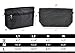 Vercord Handbag Purse Tote Pocketbook Organizer Insert Zipper Closure 11 Pockets, Black Dots L