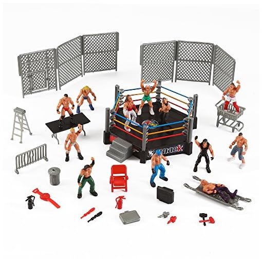 Liberty Imports Mini Wrestling Ring Playset with Figures & Accessories - Image 3