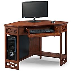 Leick Home 82431 Corner Computer Writing Desk with