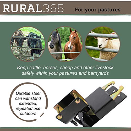 Rural365 Farm Gate Latch 2 Way Gate Latch Black Two Way Gate Latch