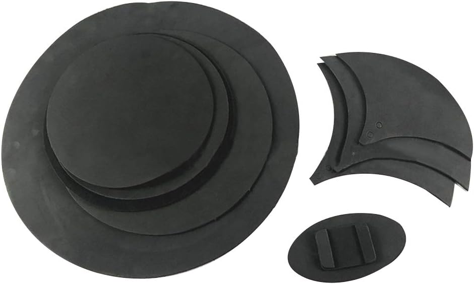 Zachao88 Drum Practice Pads,10Pcs/Set Rubber Foam Bass Snare Drum Mute Silencer Practice Pad Sound Off Quiet