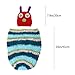 Foxnovo Baby Photograph Props Baby Infant Newborn Handmade Crochet Beanie Hat Clothes (Blue)