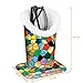 Plush Lined Eyeglasses Holder - Fintie Premium PU Leather Anti-scratch Dustproof Protective Eyeglass Stand Case with Magnetic Base, Mosaic