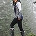 Woolx Womens Avery Midweight Merino Wool Base Layer Leggings For Warmth, Black, Small