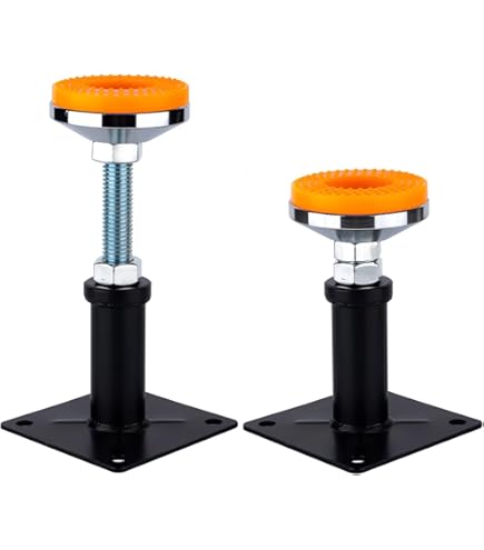 4-Pack Mini Screw Jacks - Adjustable Floor Support For Joists, Beams & RV Stabilization (7 To 10 Inches)
