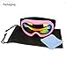 ZDATT Dirt Bike Goggles, Kids Motorcycle Motocross Goggles ATV Racing Goggles UV Protection Kits for Outdoor Activity Sports, Pink