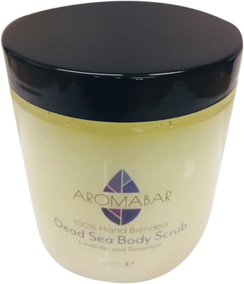 Aromabar Dead Sea Body Scrub 400g Lavender Geranium Essential Oil