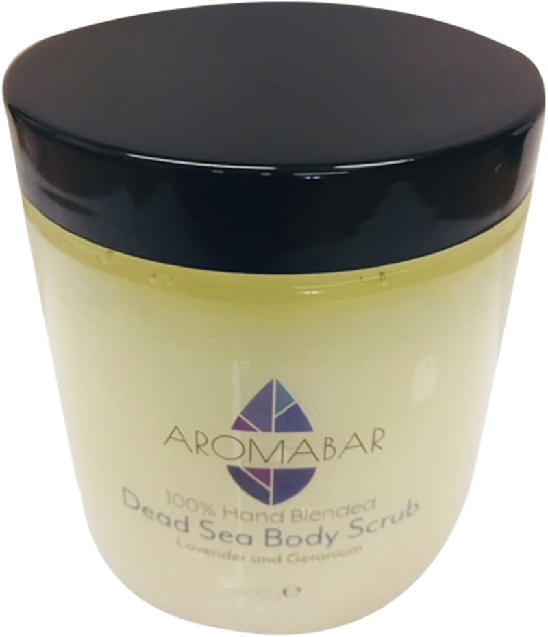 Aromabar Dead Sea Body Scrub 400g Lavender Geranium Essential Oil